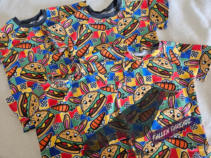 Bunny burger tshirts