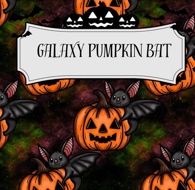 Galaxy Pumpkin Bat
