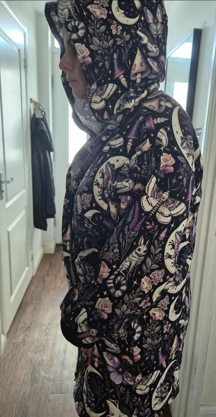 Adults soft hooded cardigan