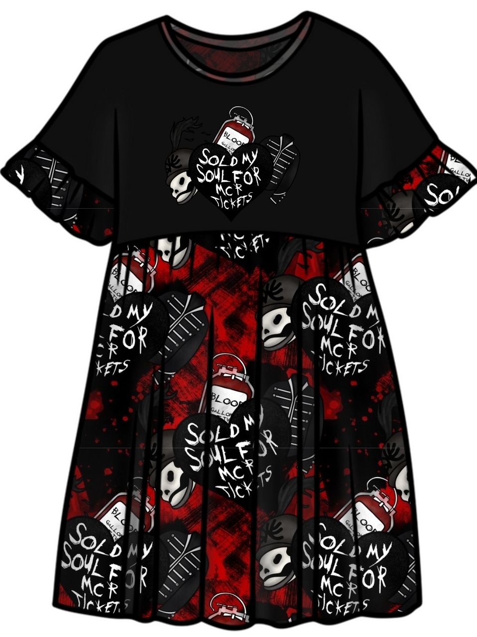 MCR Adult Gathered Dress