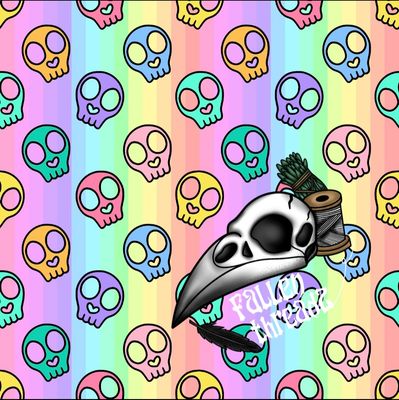 Pastel skulls