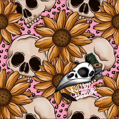 Sunflower skull