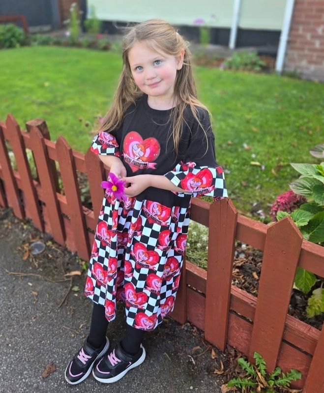 Kids gathered dress/peplum