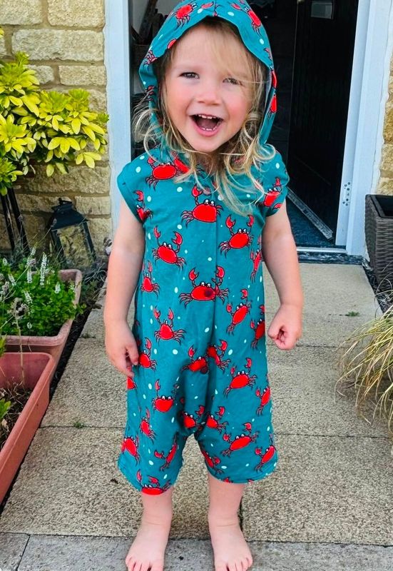 Hooded summer romper