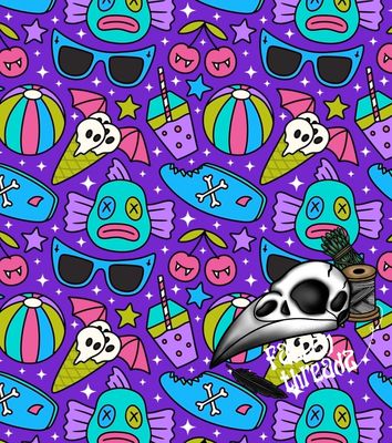 Summer monsters purple