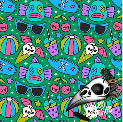 Summer monsters green