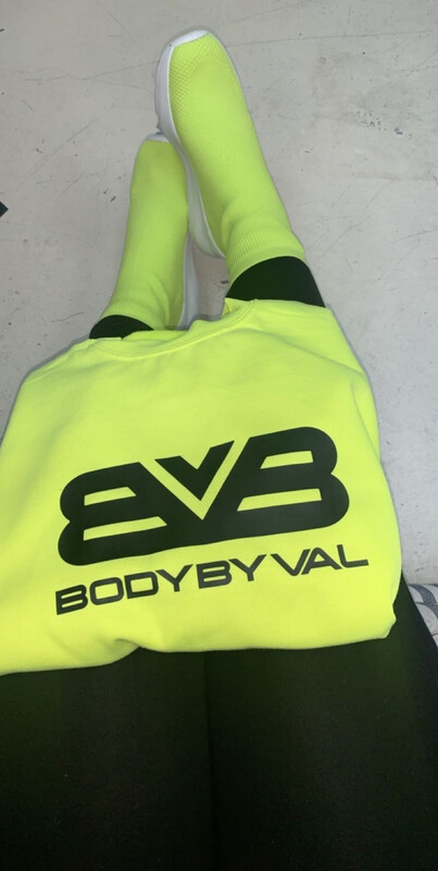 Body By Val Sweater Lime Green