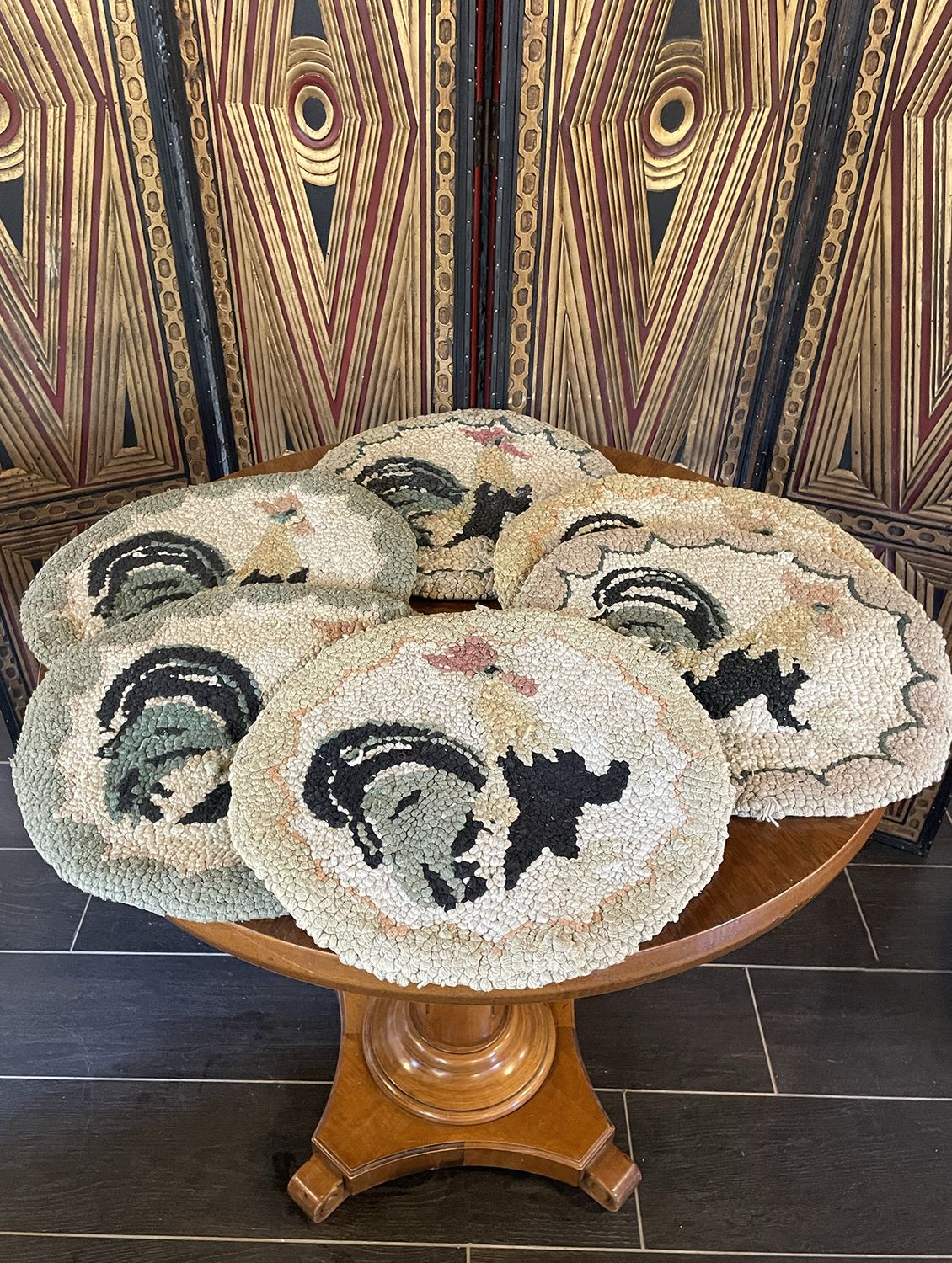 Set of 6 Vintage Chair Pads