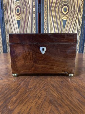 Antique 19th Century Mahogany Tea Box