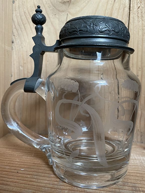 Vintage Glass Beer Mug