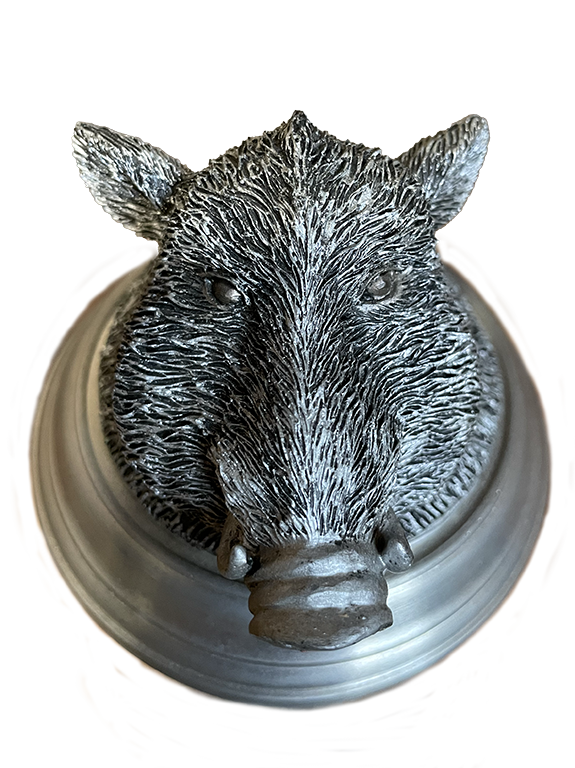 Wild Boar Glass Beer Stein