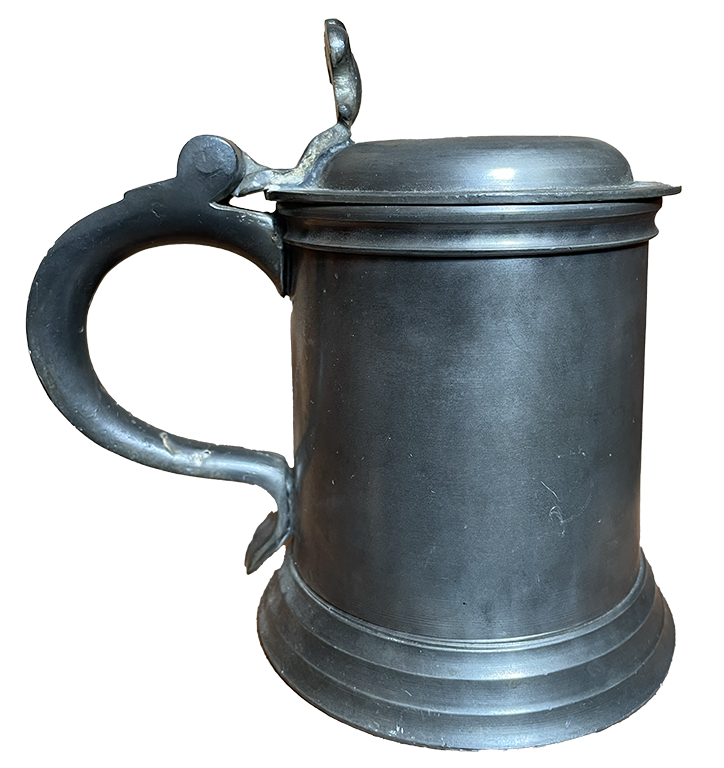 Pewter Flat Lid Tankard