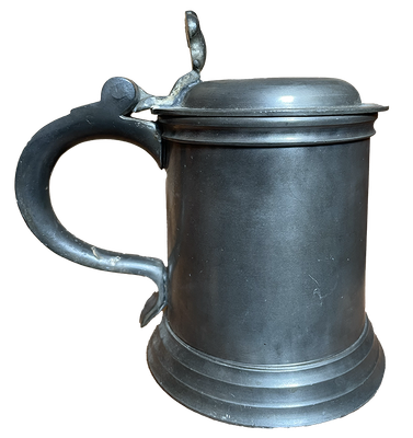 Pewter Flat Lid Tankard