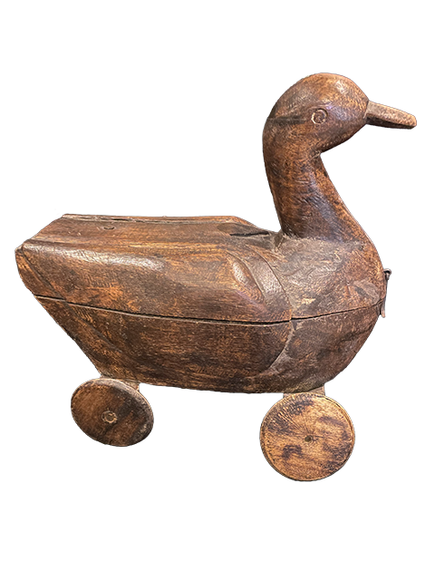 Antique India Duck Pull Toy