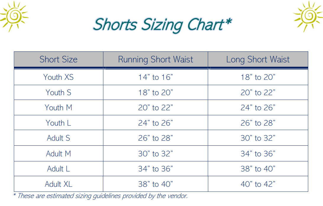 Running Shorts 3 inch inseam - Youth &amp; Adult sizes