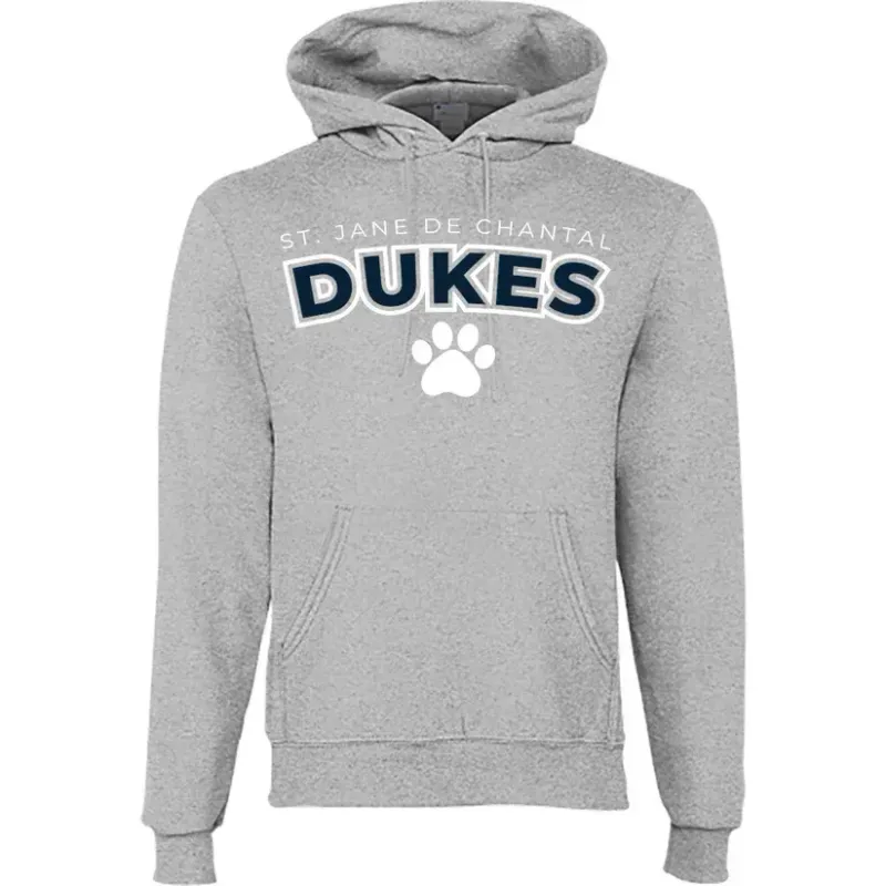 Champion Powerblend Gray Hooded Sweatshirt (Adult and Youth)