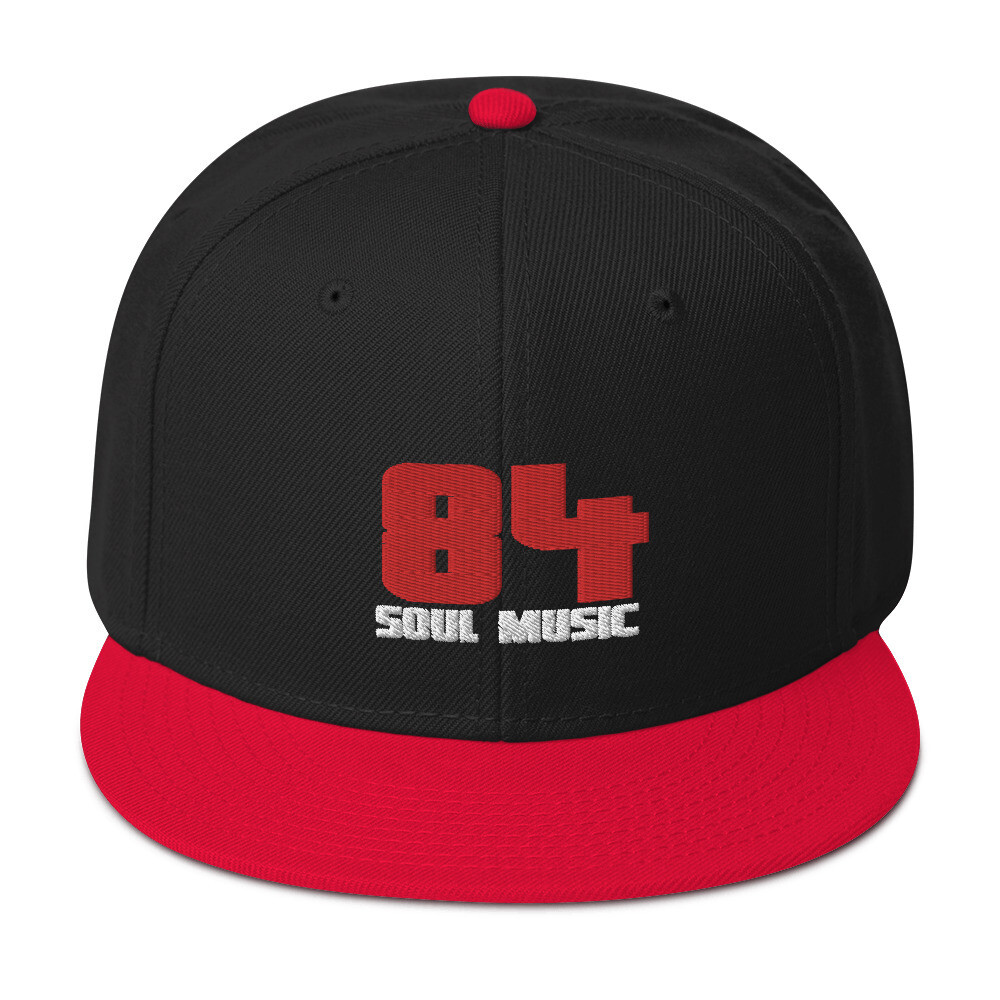 The &quot;84 Soul Music&quot; Snapback Hat, Color: Red / Black / Black