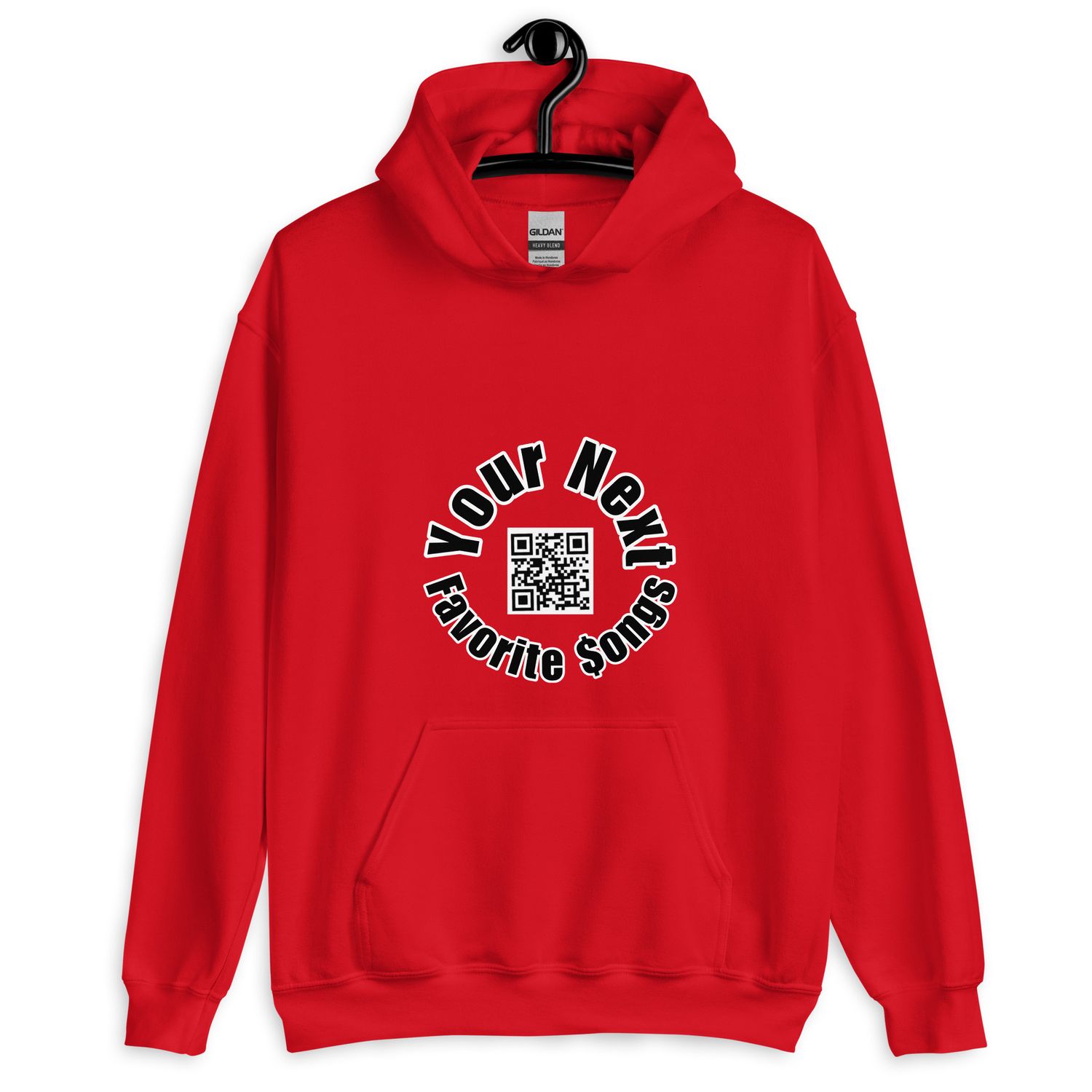 The &quot;Your Next Favorite $ongs&quot; Official Hoodie (white text)