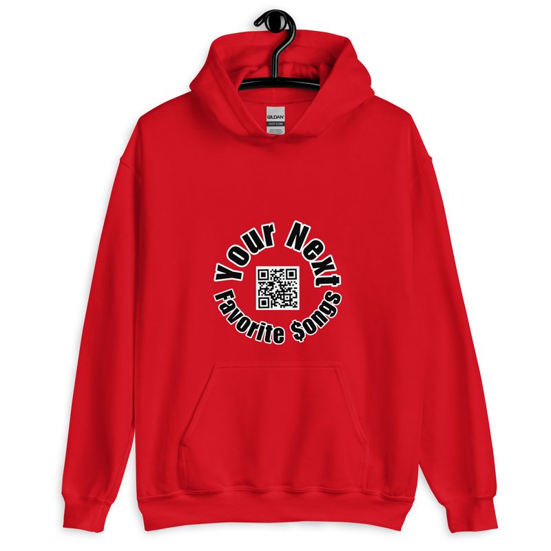 The &quot;Your Next Favorite $ongs&quot; Official Hoodie (white text)