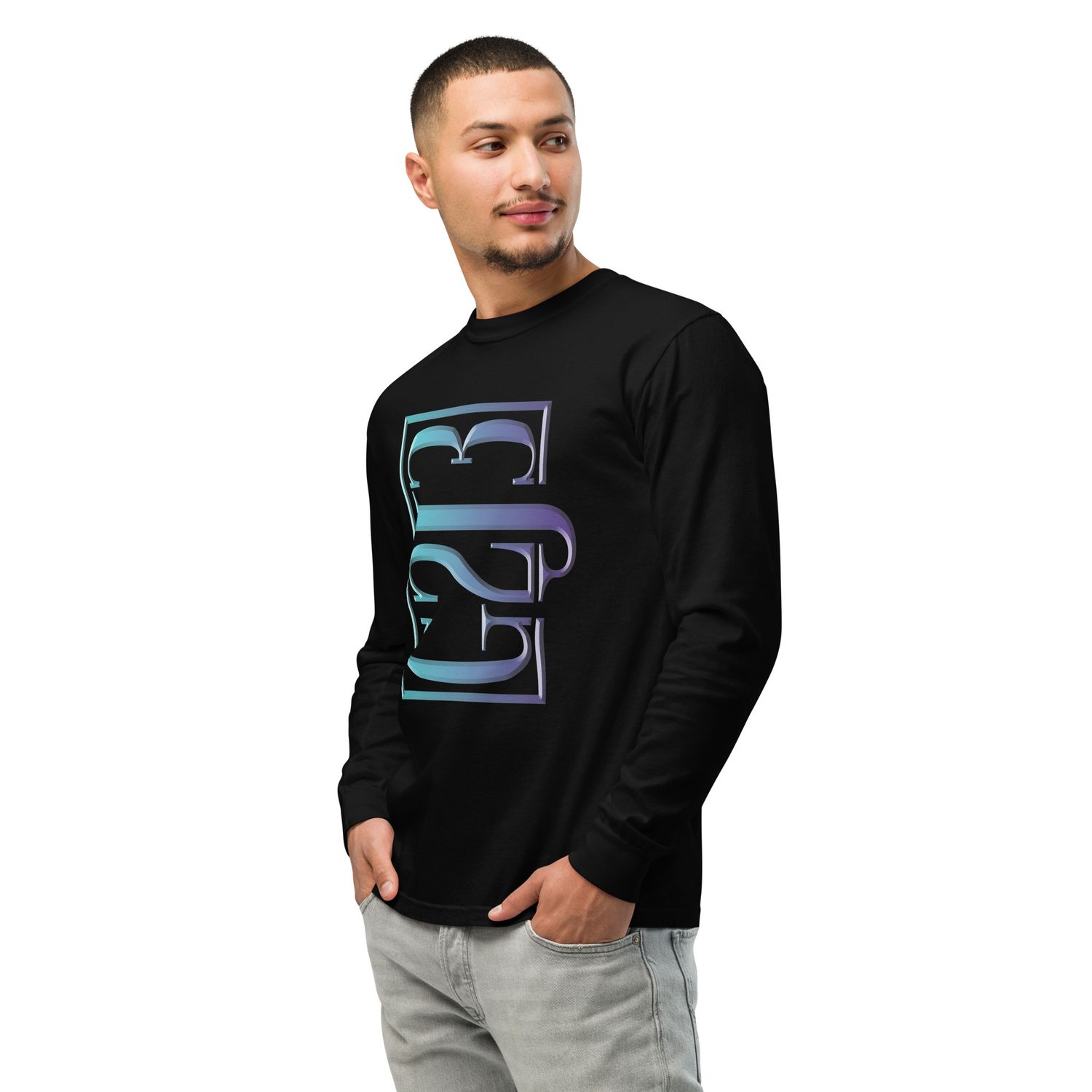 The G2J3 INVERTED BIG LOGO Garment-dyed heavyweight long-sleeve shirt