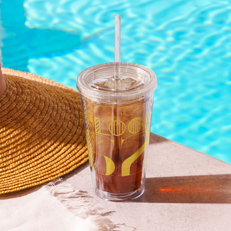 The Floor62 Clear plastic tumbler