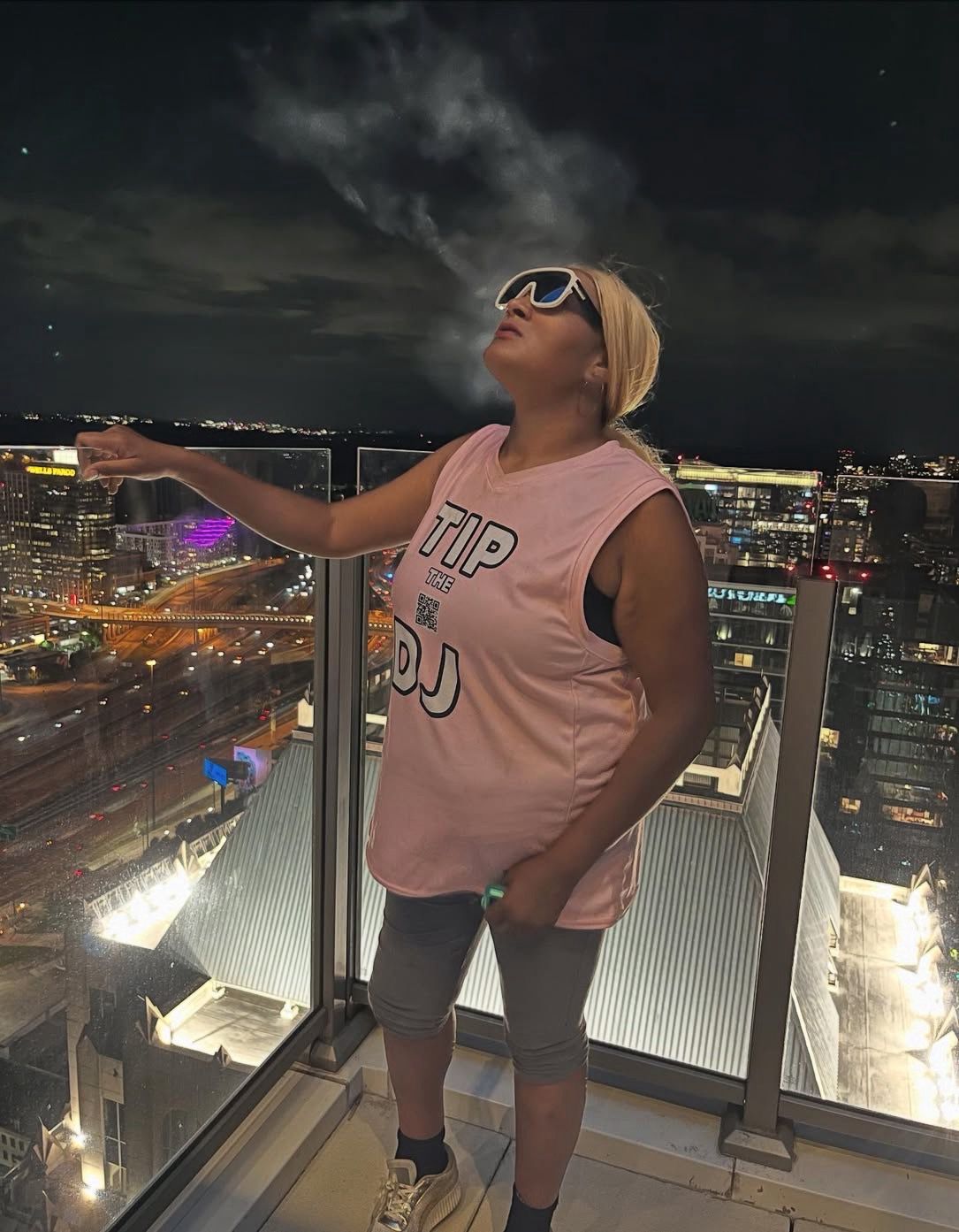 The &quot;Tip The DJ&quot; Basketball Jersey (Pink)