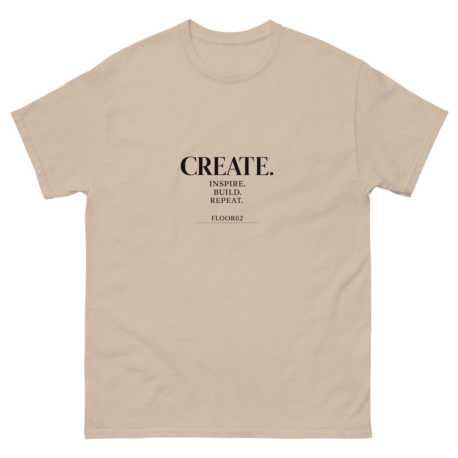 Create, Inspire, Build, Repeat classic tee