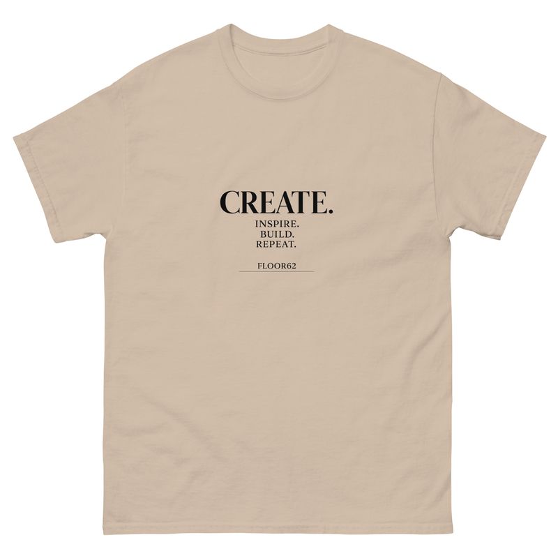 Create, Inspire, Build, Repeat classic tee