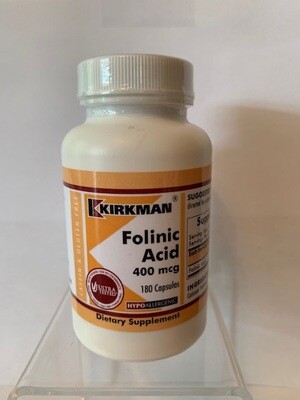 Folinic Acid 400mcg #180 caps