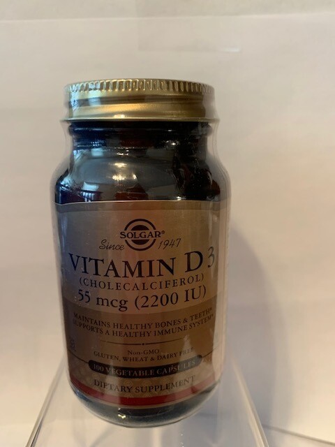 Vitamin D3 55mcg (2200IU) #100 veggie caps
