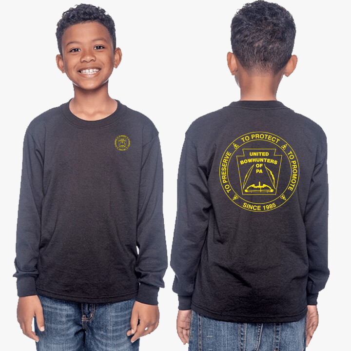 United Bowhunters of PA DRI-POWER® ACTIVE Youth Long-Sleeve T-Shirt (Other Color Options Available)