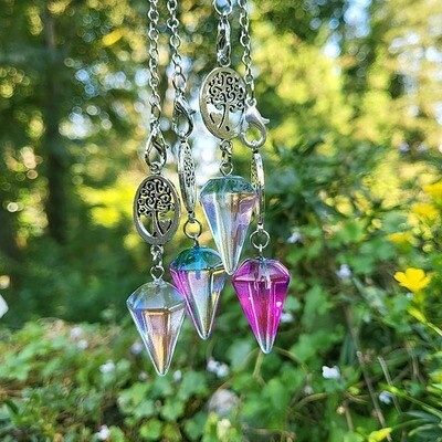 Tree of Life Aura Crystal Pendulums