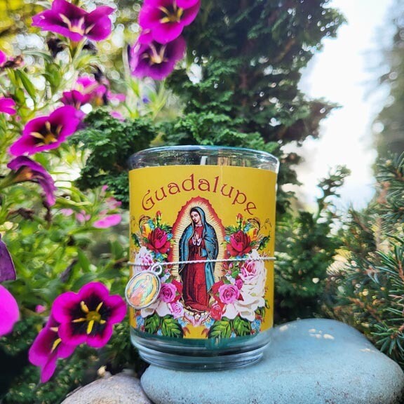 Lady of Guadalupe Charm Candle