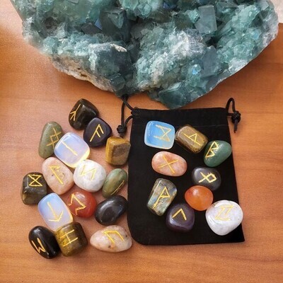 Mixed Gemstones Runes