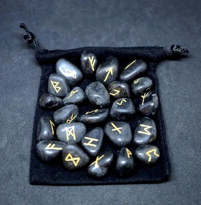 Black Tourmaline Runes