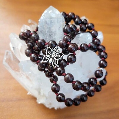 Garnet Hand knotted Prayer beads