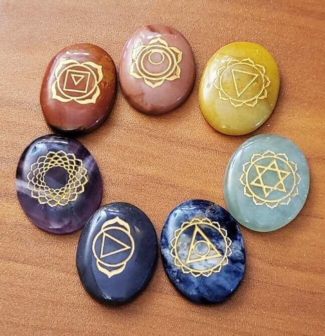 Chakra Stones with Chakra Pouch