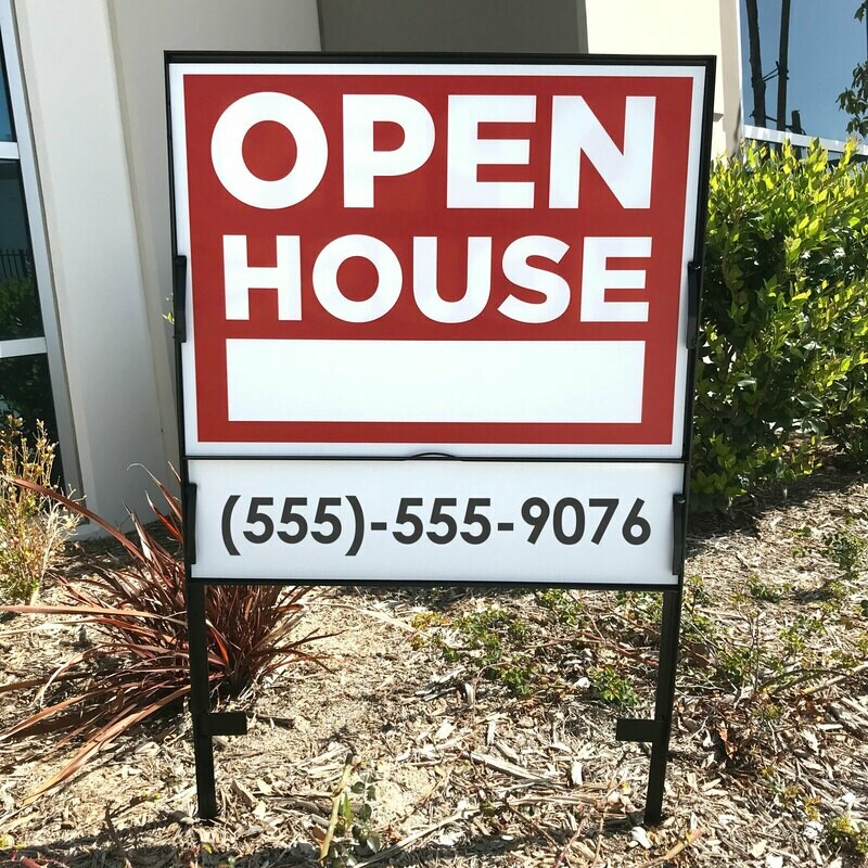 Real Estate Sign &amp; Frame