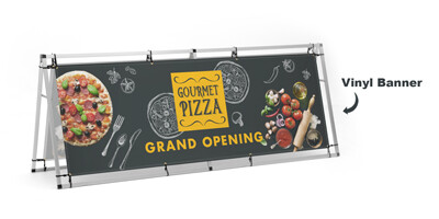 A-Frame Banner Display