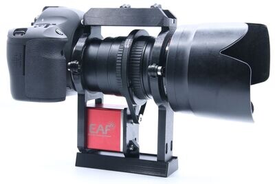 EAF Motoranbaukit mit Schelle, Schiene und Sucherschuh für Canon EF 200 /F2.8L Objektiv