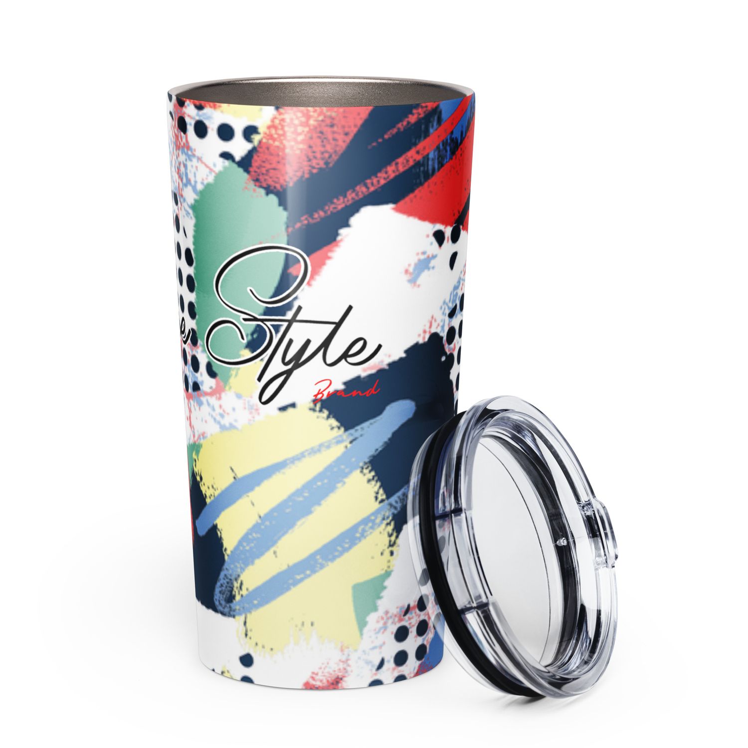 Tapered stainless steel tumbler