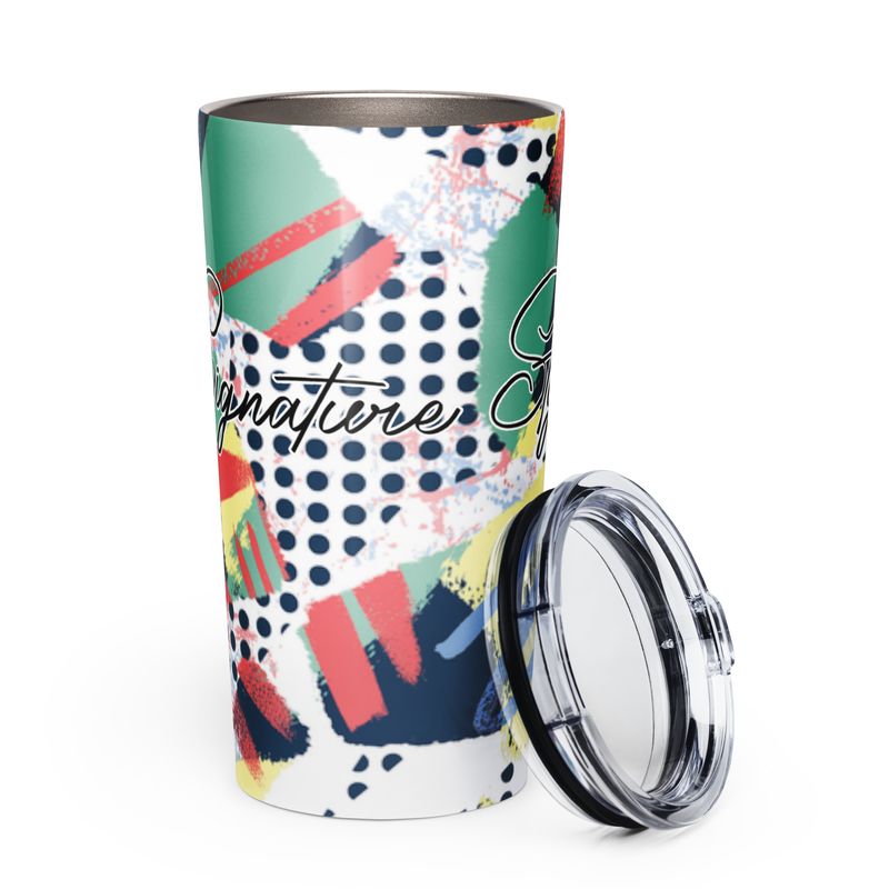 Tapered stainless steel tumbler