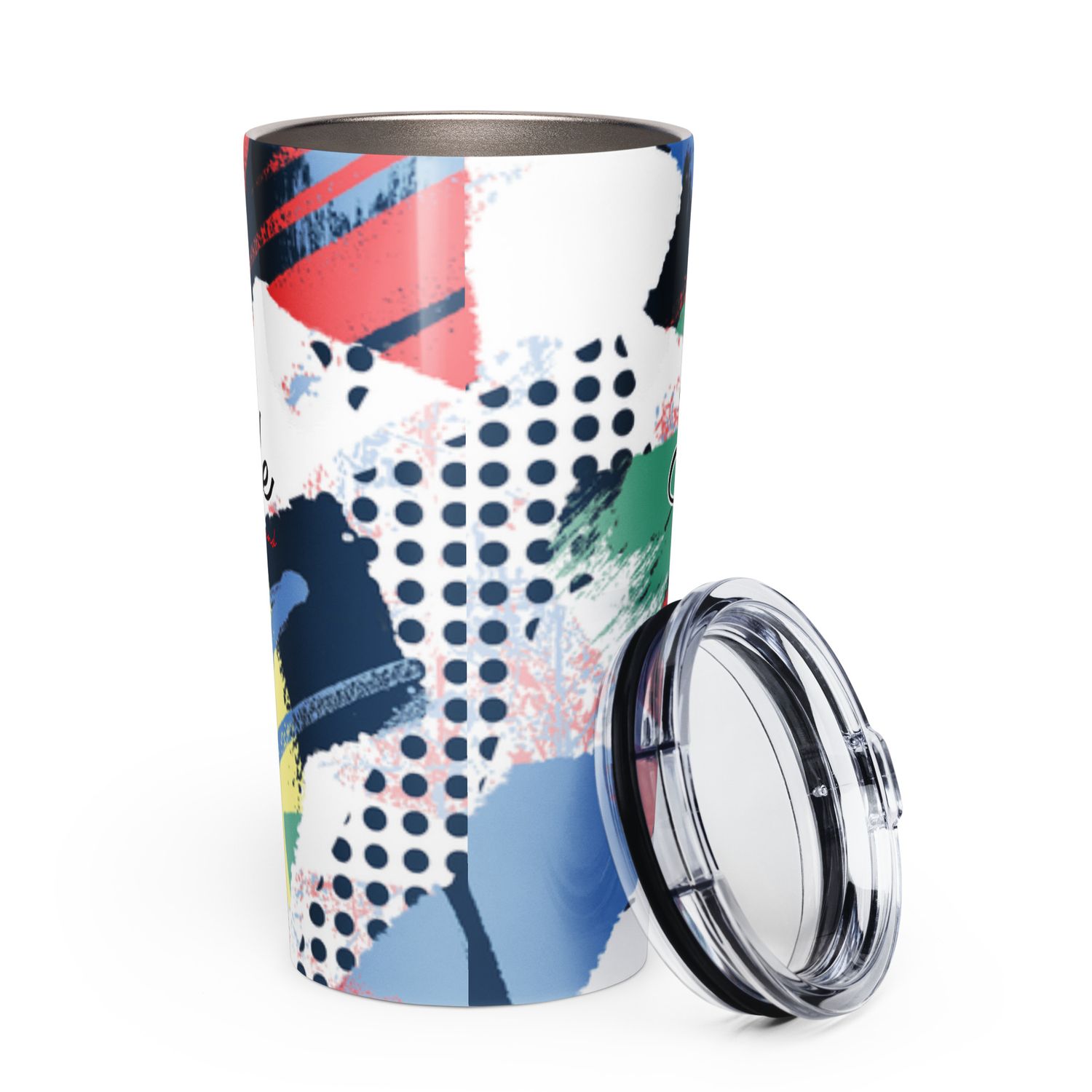 Tapered stainless steel tumbler