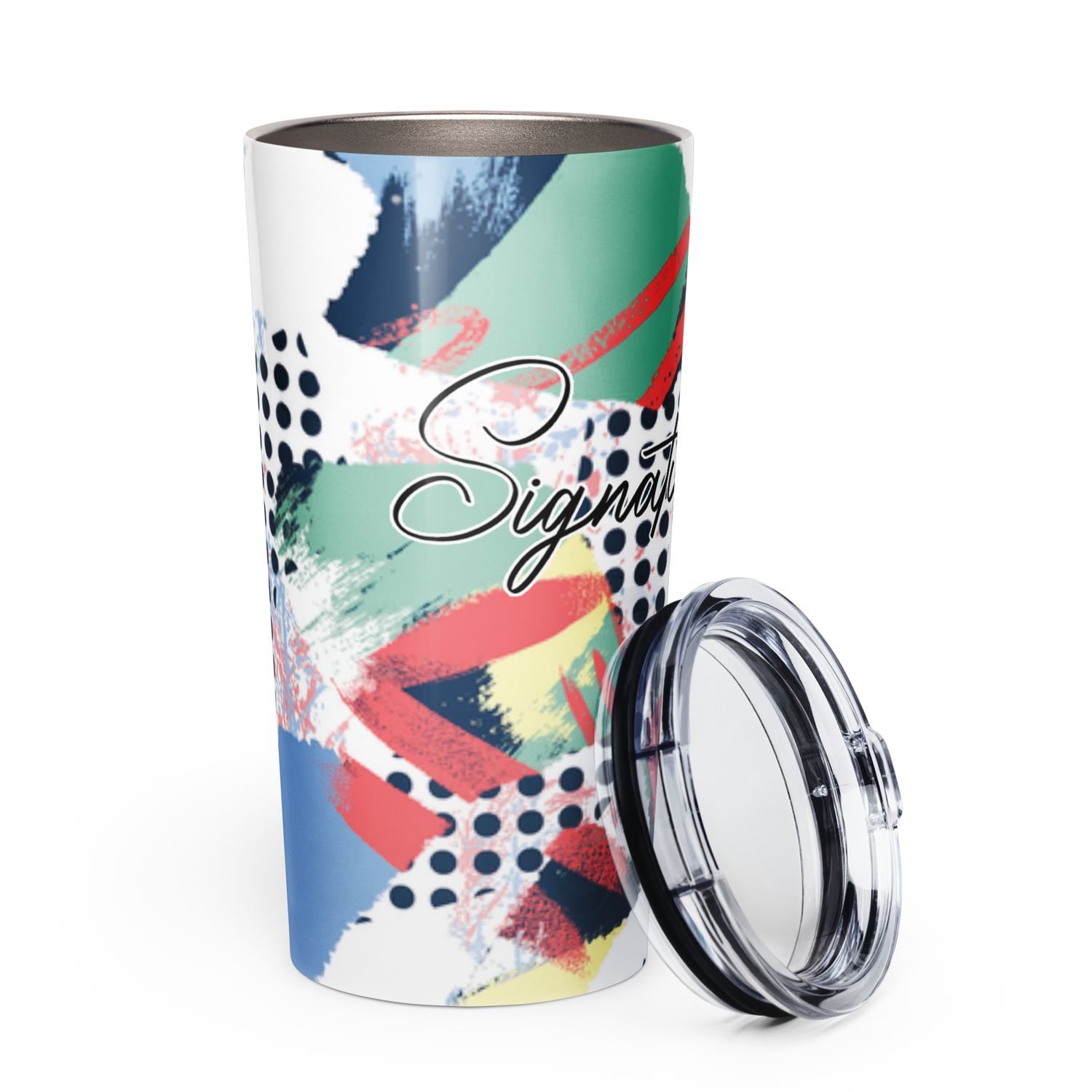 Tapered stainless steel tumbler