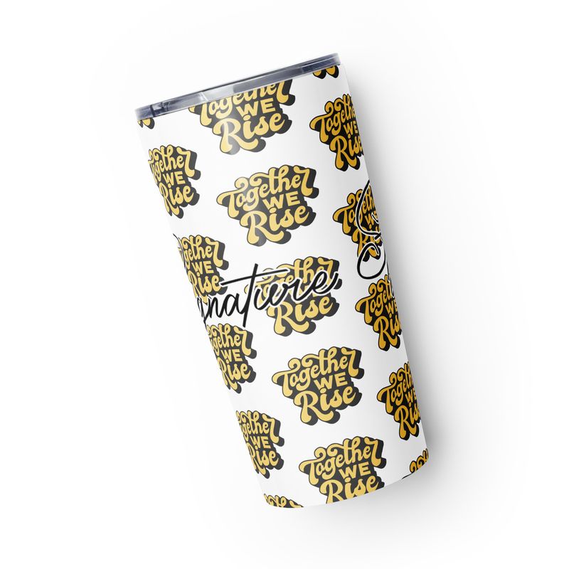 Tapered stainless steel tumbler