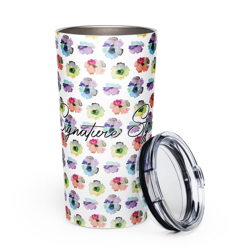 Tapered stainless steel tumbler