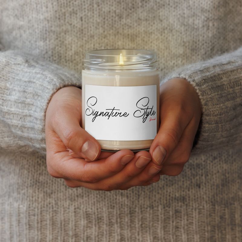 Scented soy candle