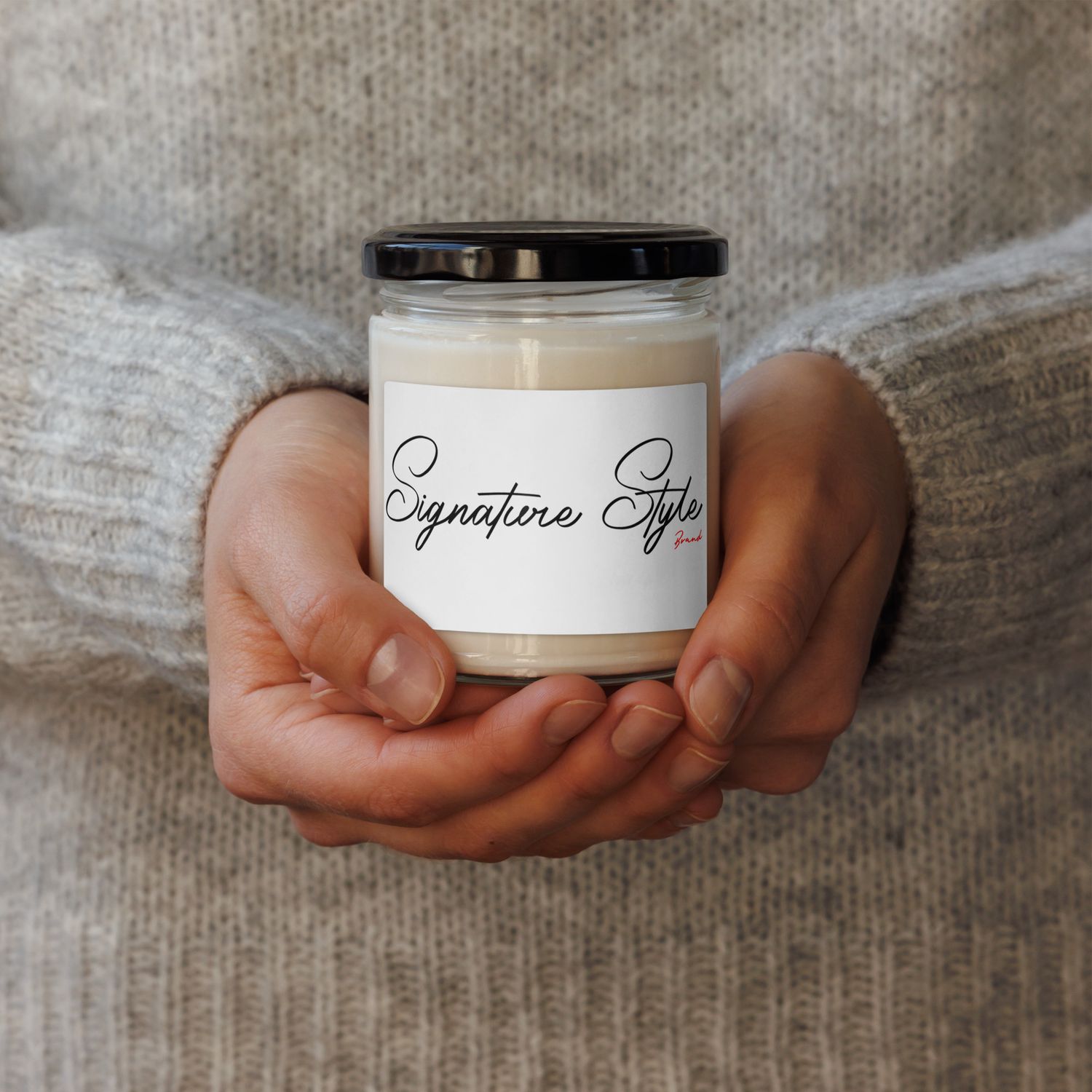 Scented soy candle