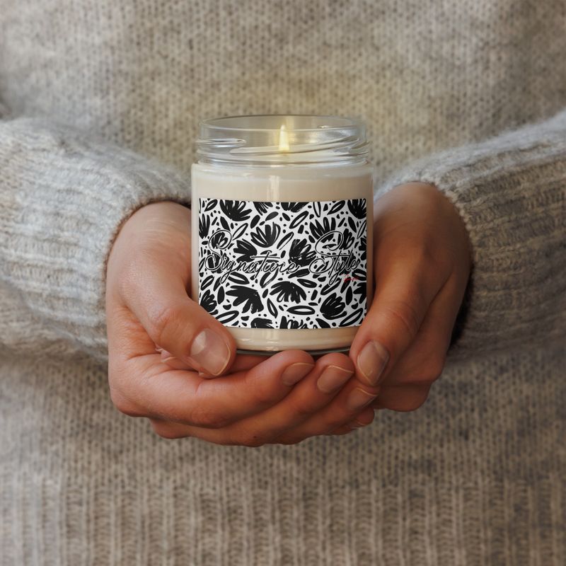 Scented soy candle