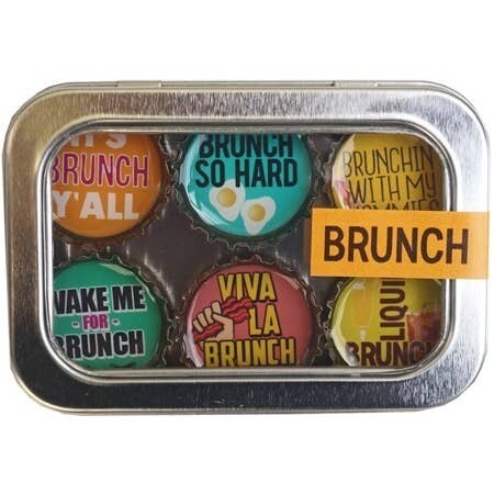 Designer Bottle Cap Magnets Brunch